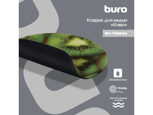 Коврик для мыши Buro BU-T60044 рисунок/киви (Быт)